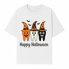 Happy Halloween Dental Art Print - Cute Candy Corn Teeth with Witch Hats - Halloween Decor for Kids' Rooms or Parties - T-shirt 1758250121874.jpg