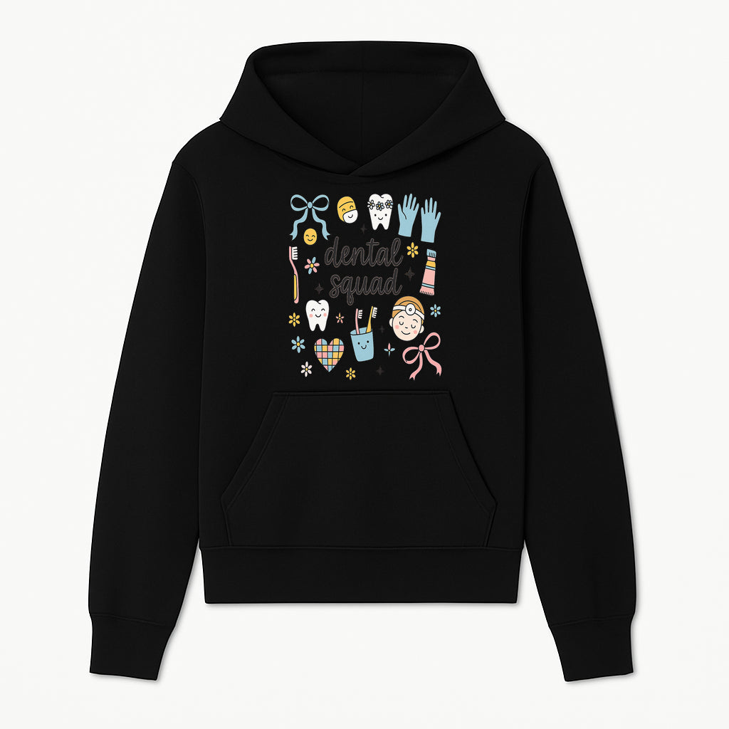 Dental Squad Cute Tooth-Themed Art Print, Kids Dentistry Decor, Fun Dental Hygiene Illustrations, Children's Room Wall Art - Hoodie 1758250121985.jpg