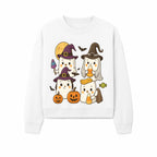 Cute Halloween Ghost Stickers Set - Adorable Spooky Characters with Pumpkins, Candy, and Witch Hats for Kids' Decorations and Crafts - Sweatshirt 1758250122097.jpg