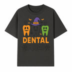Halloween Dental Squad T-Shirt, Cute Pumpkin Tooth Graphic Tee, Spooky Dentist Apparel for Kids and Adults, Fun Dental Halloween Design - T-shirt 1758250123301.jpg