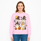 Cute Halloween Ghost Stickers Set - Adorable Spooky Characters with Pumpkins, Candy, and Witch Hats for Kids' Decorations and Crafts - Sweatshirt 1758250123429.jpg