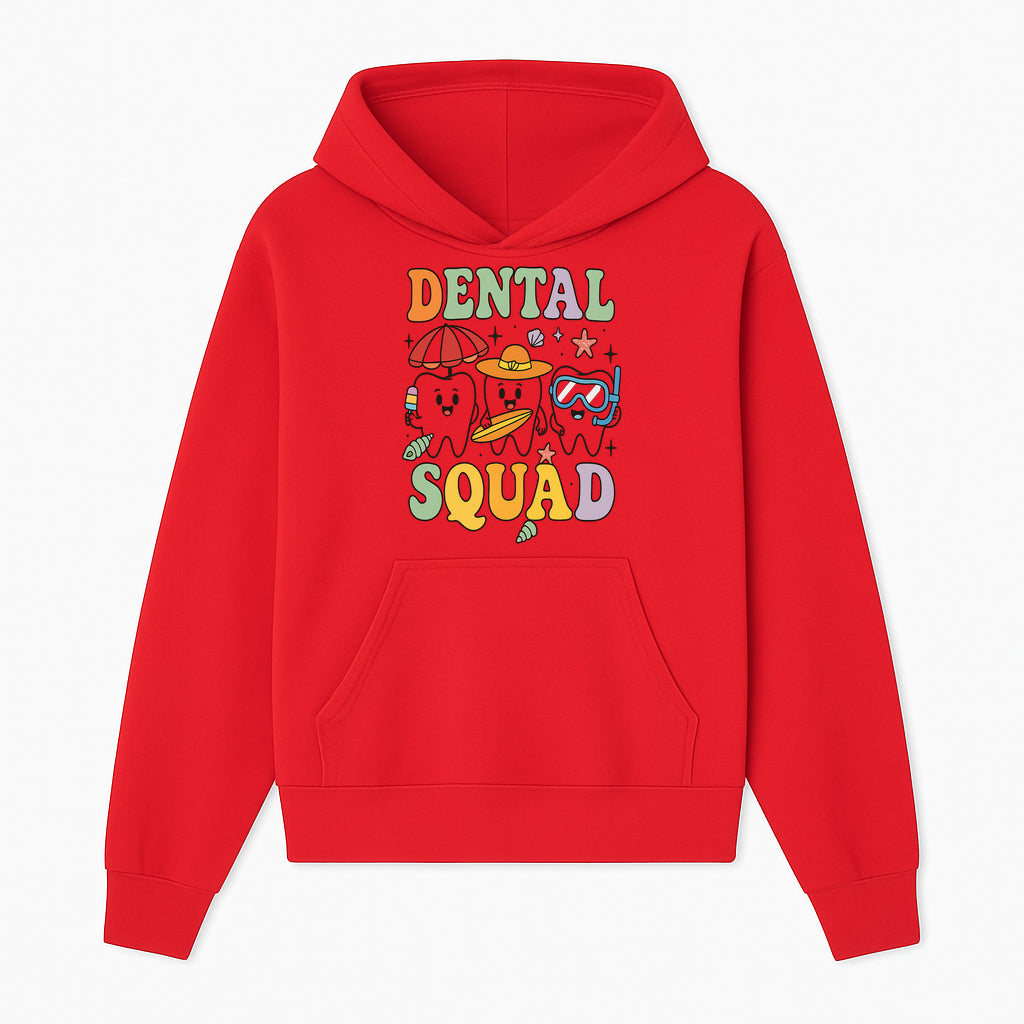 Dental Squad Beach Party T-Shirt, Cute Tooth Characters, Summer Fun, Kids Graphic Tee, Funny Dental Humor, Cartoon Design - Hoodie 1758250123932.jpg