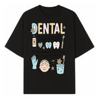 Dental Squad Fun Art Print - Cute Tooth & Dentist Design, Positive Dental Hygiene Quote for Kids' Room or Office Decor - T-shirt 1758250123940.jpg
