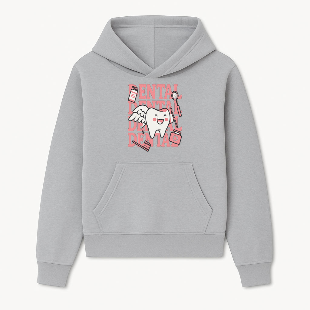 Cute Dental Tooth with Wings Graphic - Dental Care Humor, Teeth Theme, Dental Hygiene Illustration, Kids Dental Gifts - Hoodie 1758250124555.jpg