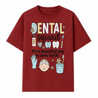 Dental Squad Fun Art Print - Cute Tooth & Dentist Design, Positive Dental Hygiene Quote for Kids' Room or Office Decor - T-shirt 1758250124900.jpg