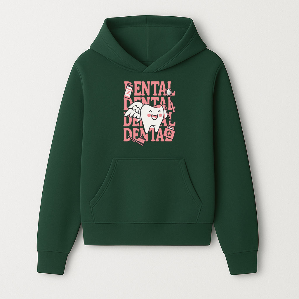 Cute Dental Tooth with Wings Graphic - Dental Care Humor, Teeth Theme, Dental Hygiene Illustration, Kids Dental Gifts - Hoodie 1758250124955.jpg