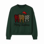 Merry Christmas Tooth Decor, Cute Dental Holiday Art, Christmas Plaid Teeth Design, Festive Dental Gifts for Dentists and Hygienists - Sweatshirt 1758250125019.jpg