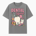 Dental Squad Fun Graphic Tee - Cute Tooth, Bunny, Smiley Faces, Kids' Dental Awareness Shirt, Tooth Fairy Theme - T-shirt 1758250125071.jpg