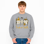 Halloween Trick or Teeth Tooth Fairy Kids T-Shirt, Cute Tooth Characters with Pumpkin, Spooky Ghosts, Fun Dental Theme for Children - Sweatshirt 1758250125146.jpg