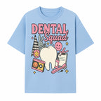 Dental Squad Fun Graphic Tee - Cute Tooth, Bunny, Smiley Faces, Kids' Dental Awareness Shirt, Tooth Fairy Theme - T-shirt 1758250125213.jpg