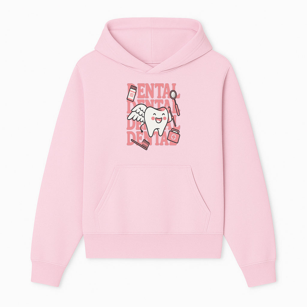 Cute Dental Tooth with Wings Graphic - Dental Care Humor, Teeth Theme, Dental Hygiene Illustration, Kids Dental Gifts - Hoodie 1758250125422.jpg
