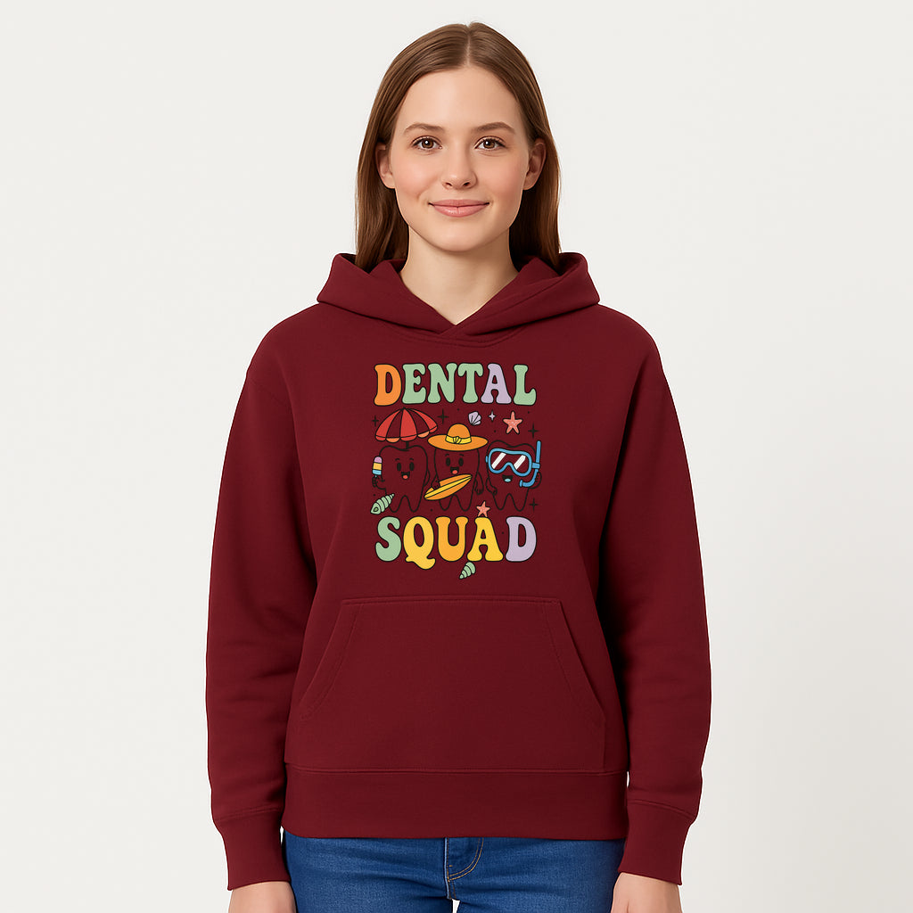 Dental Squad Beach Party T-Shirt, Cute Tooth Characters, Summer Fun, Kids Graphic Tee, Funny Dental Humor, Cartoon Design - Hoodie 1758250125536.jpg