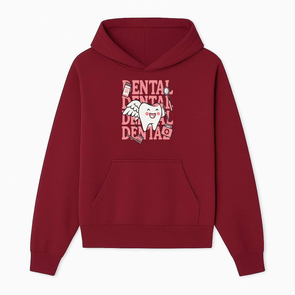 Cute Dental Tooth with Wings Graphic - Dental Care Humor, Teeth Theme, Dental Hygiene Illustration, Kids Dental Gifts - Hoodie 1758250125579.jpg