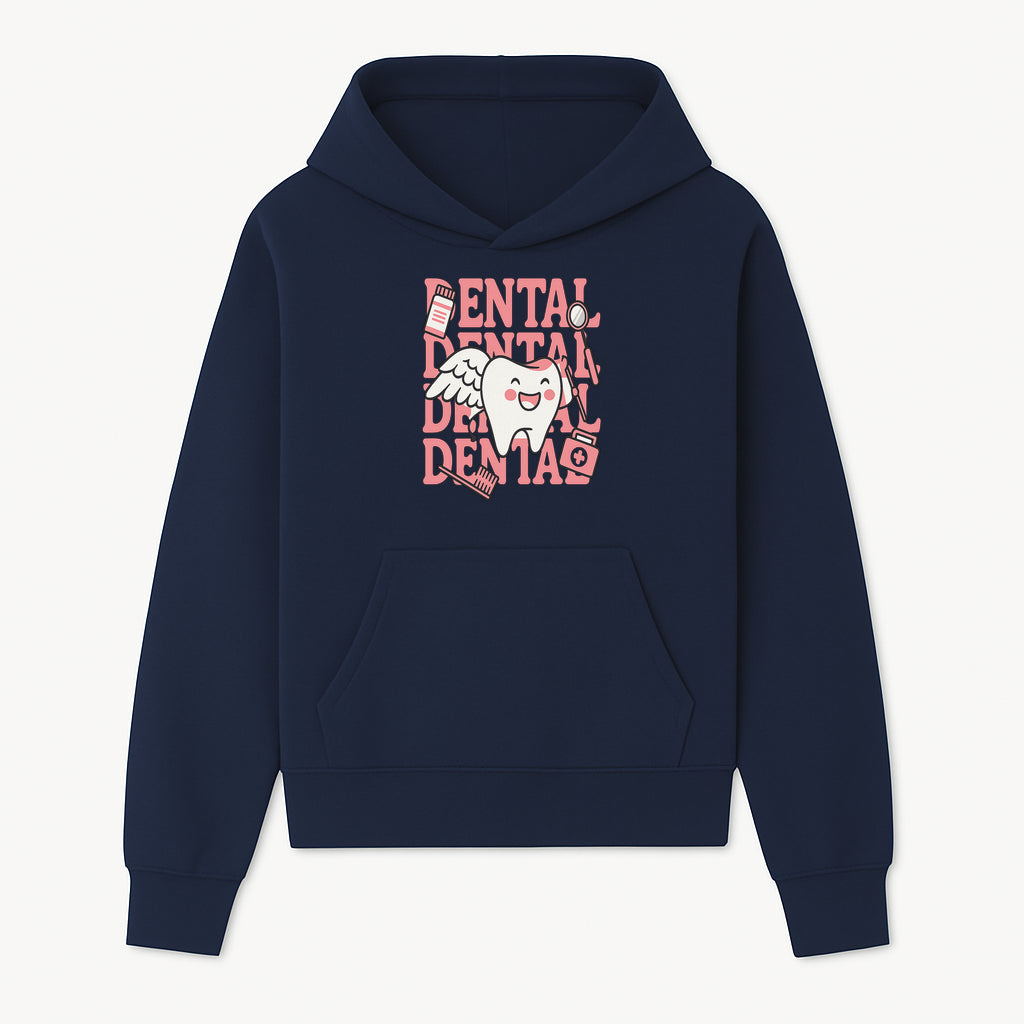 Cute Dental Tooth with Wings Graphic - Dental Care Humor, Teeth Theme, Dental Hygiene Illustration, Kids Dental Gifts - Hoodie 1758250125699.jpg