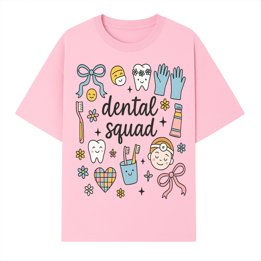 Dental Squad Cute Tooth-Themed Art Print, Kids Dentistry Decor, Fun Dental Hygiene Illustrations, Children's Room Wall Art - T-shirt 1758250125906.jpg
