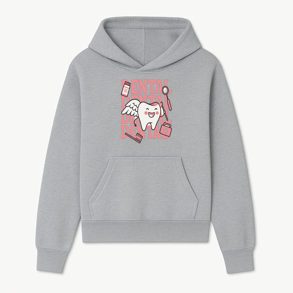 Cute Dental Tooth with Wings Graphic - Dental Care Humor, Teeth Theme, Dental Hygiene Illustration, Kids Dental Gifts - Hoodie 1758250125976.jpg