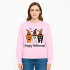 Happy Halloween Dental Art Print - Cute Candy Corn Teeth with Witch Hats - Halloween Decor for Kids' Rooms or Parties - Sweatshirt 1758250126240.jpg