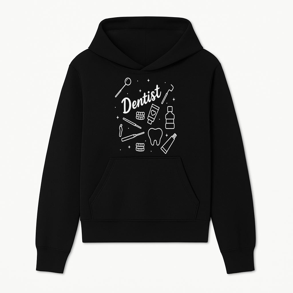 Funny Dentist Themed Wall Art - Dental Tools, Tooth & Hygiene Illustration - Unique Gift for Dental Professionals and Enthusiasts - Hoodie 1758250126284.jpg