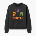 Halloween Dental Squad T-Shirt, Cute Pumpkin Tooth Graphic Tee, Spooky Dentist Apparel for Kids and Adults, Fun Dental Halloween Design - Sweatshirt 1758250126357.jpg