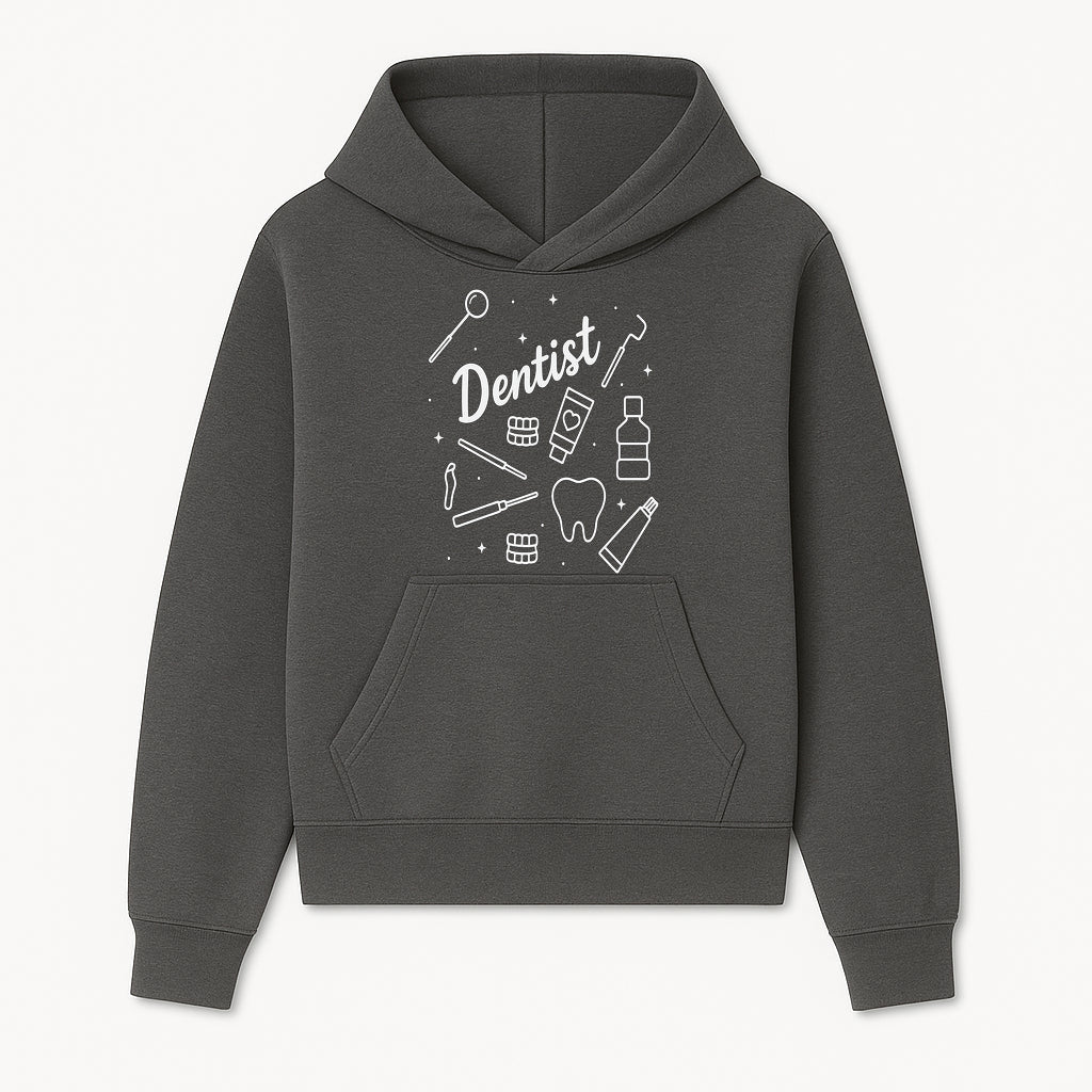 Funny Dentist Themed Wall Art - Dental Tools, Tooth & Hygiene Illustration - Unique Gift for Dental Professionals and Enthusiasts - Hoodie 1758250126426.jpg