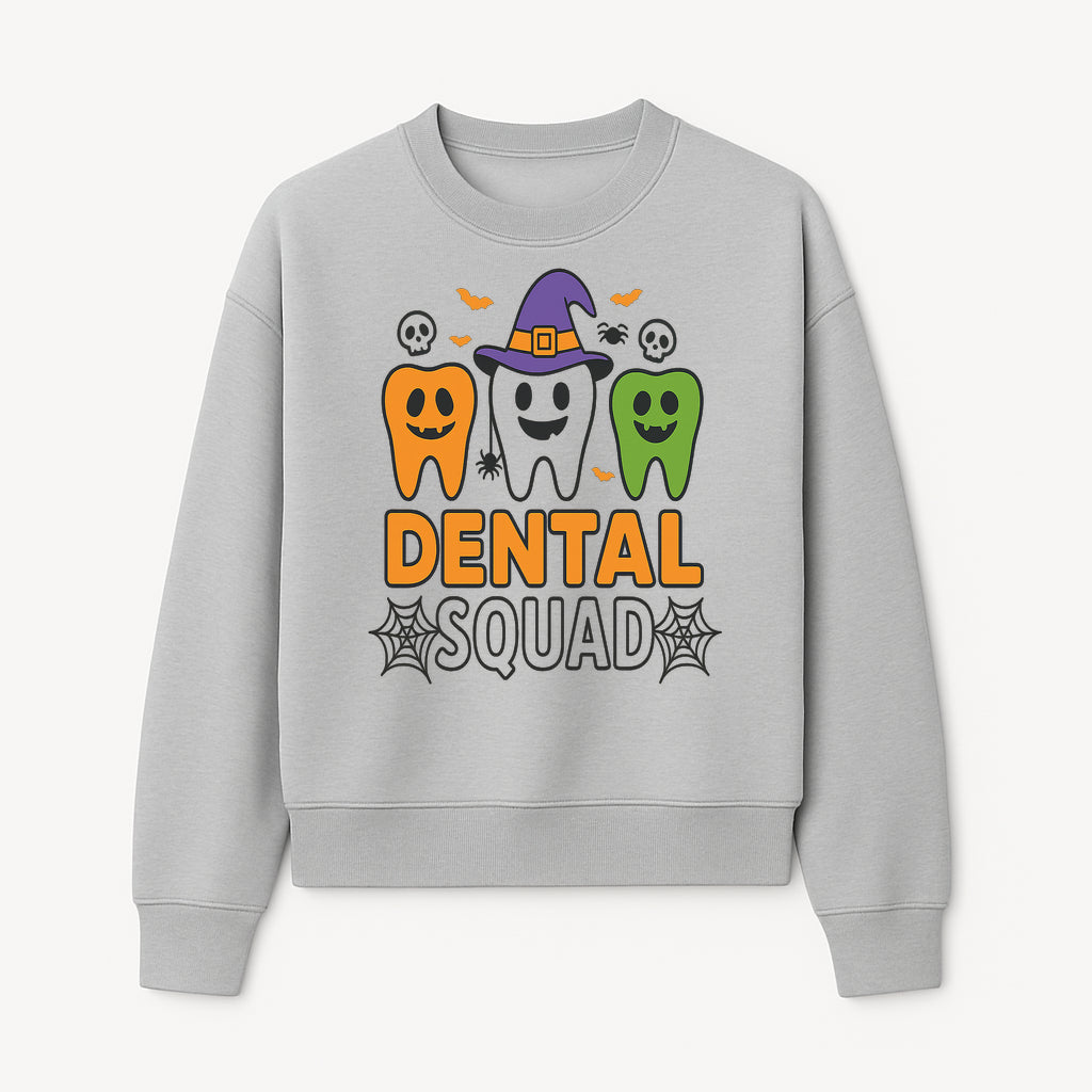 Halloween Dental Squad T-Shirt, Cute Pumpkin Tooth Graphic Tee, Spooky Dentist Apparel for Kids and Adults, Fun Dental Halloween Design - Sweatshirt 1758250126604.jpg