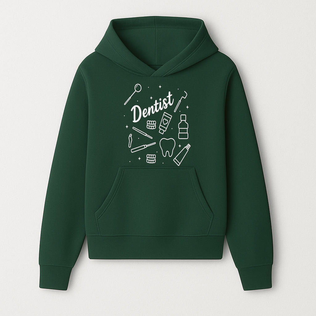 Funny Dentist Themed Wall Art - Dental Tools, Tooth & Hygiene Illustration - Unique Gift for Dental Professionals and Enthusiasts - Hoodie 1758250126609.jpg