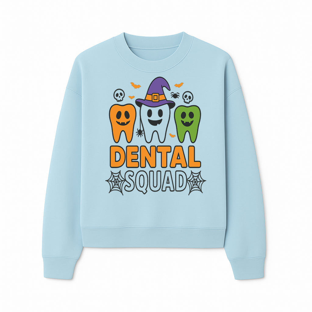 Halloween Dental Squad T-Shirt, Cute Pumpkin Tooth Graphic Tee, Spooky Dentist Apparel for Kids and Adults, Fun Dental Halloween Design - Sweatshirt 1758250126749.jpg