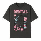 Dental Squad Neon Art Print | Cute Tooth Illustrations | Kids Dental Design | Dental Office Decor | Playful Tooth Brush Graphic - T-shirt 1758250126983.jpg