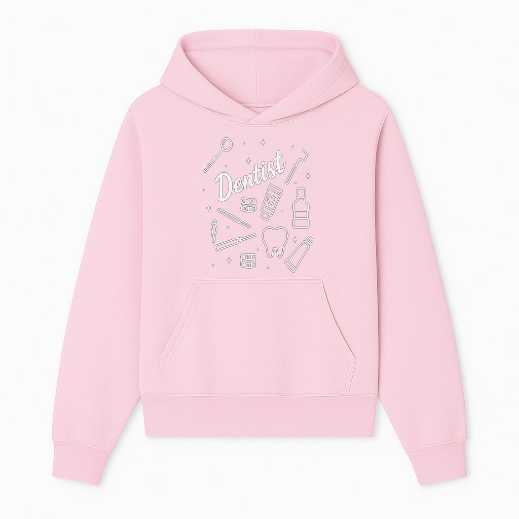 Funny Dentist Themed Wall Art - Dental Tools, Tooth & Hygiene Illustration - Unique Gift for Dental Professionals and Enthusiasts - Hoodie 1758250127078.jpg