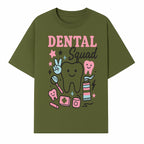 Dental Squad Neon Art Print | Cute Tooth Illustrations | Kids Dental Design | Dental Office Decor | Playful Tooth Brush Graphic - T-shirt 1758250127124.jpg
