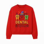 Halloween Dental Squad T-Shirt, Cute Pumpkin Tooth Graphic Tee, Spooky Dentist Apparel for Kids and Adults, Fun Dental Halloween Design - Sweatshirt 1758250127335.jpg