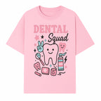 Dental Squad Neon Art Print | Cute Tooth Illustrations | Kids Dental Design | Dental Office Decor | Playful Tooth Brush Graphic - T-shirt 1758250127638.jpg