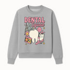 Dental Squad Fun Graphic Tee - Cute Tooth, Bunny, Smiley Faces, Kids' Dental Awareness Shirt, Tooth Fairy Theme - Sweatshirt 1758250127649.jpg