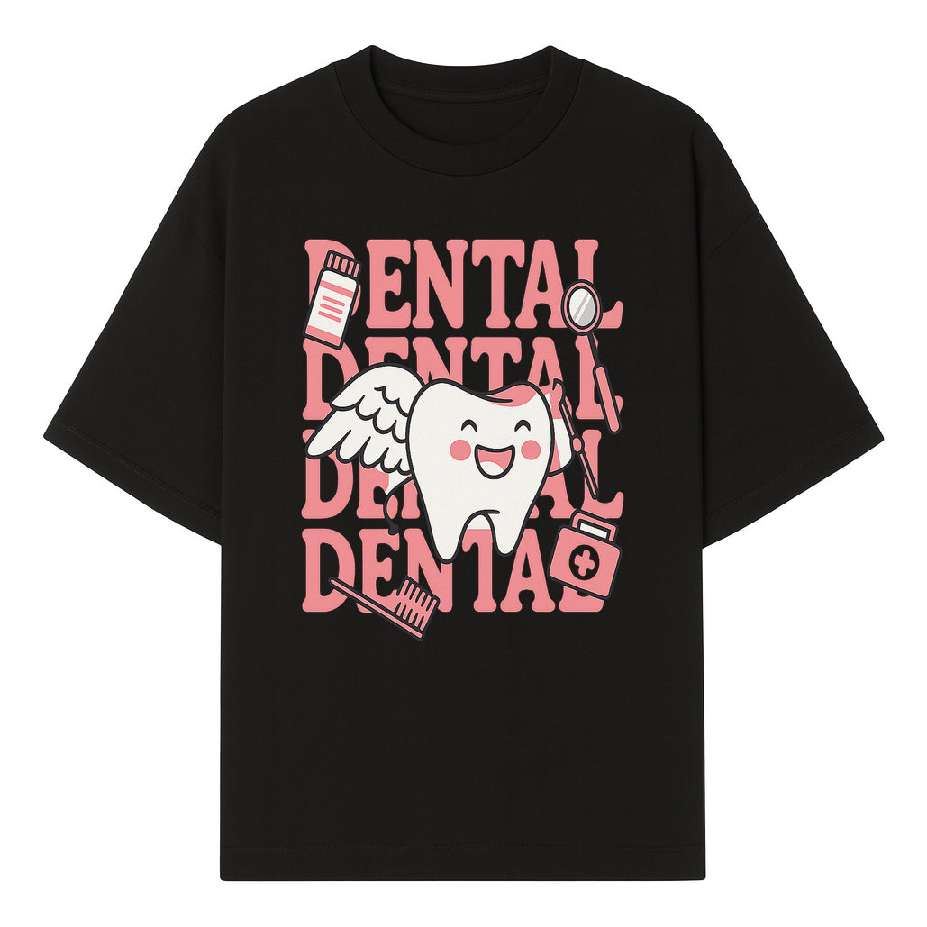 Cute Dental Tooth with Wings Graphic - Dental Care Humor, Teeth Theme, Dental Hygiene Illustration, Kids Dental Gifts - T-shirt 1758250127674.jpg