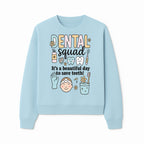 Dental Squad Fun Art Print - Cute Tooth & Dentist Design, Positive Dental Hygiene Quote for Kids' Room or Office Decor - Sweatshirt 1758250127873.jpg