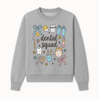 Dental Squad Cute Tooth-Themed Art Print, Kids Dentistry Decor, Fun Dental Hygiene Illustrations, Children's Room Wall Art - Sweatshirt 1758250128127.jpg