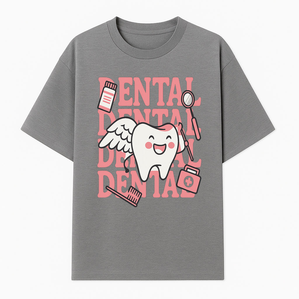 Cute Dental Tooth with Wings Graphic - Dental Care Humor, Teeth Theme, Dental Hygiene Illustration, Kids Dental Gifts - T-shirt 1758250128231.jpg