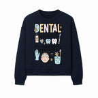 Dental Squad Fun Art Print - Cute Tooth & Dentist Design, Positive Dental Hygiene Quote for Kids' Room or Office Decor - Sweatshirt 1758250128363.jpg