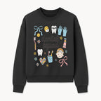 Dental Squad Cute Tooth-Themed Art Print, Kids Dentistry Decor, Fun Dental Hygiene Illustrations, Children's Room Wall Art - Sweatshirt 1758250128440.jpg