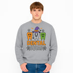 Halloween Dental Squad T-Shirt, Cute Pumpkin Tooth Graphic Tee, Spooky Dentist Apparel for Kids and Adults, Fun Dental Halloween Design - Sweatshirt 1758250128750.jpg