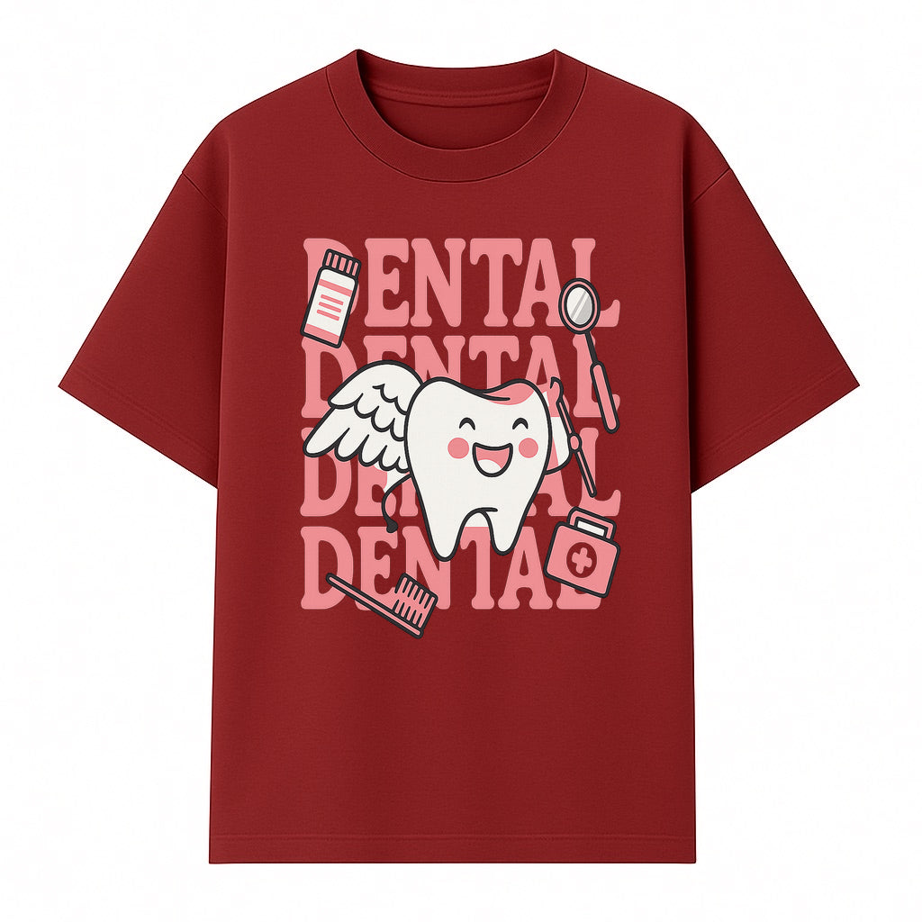 Cute Dental Tooth with Wings Graphic - Dental Care Humor, Teeth Theme, Dental Hygiene Illustration, Kids Dental Gifts - T-shirt 1758250128811.jpg