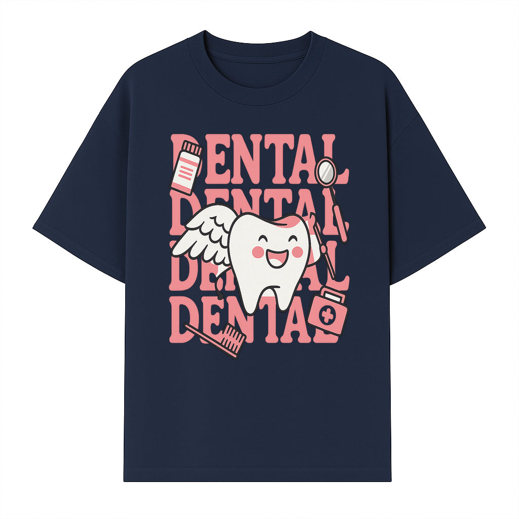 Cute Dental Tooth with Wings Graphic - Dental Care Humor, Teeth Theme, Dental Hygiene Illustration, Kids Dental Gifts - T-shirt 1758250128944.jpg