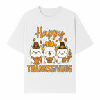 Cute Thanksgiving Cats Decor - Happy Thanksgiving Design with Kittens, Pumpkin, and Pie - Fall Holiday Art for Home Decor and Gifts - T-shirt 1758250129008.jpg