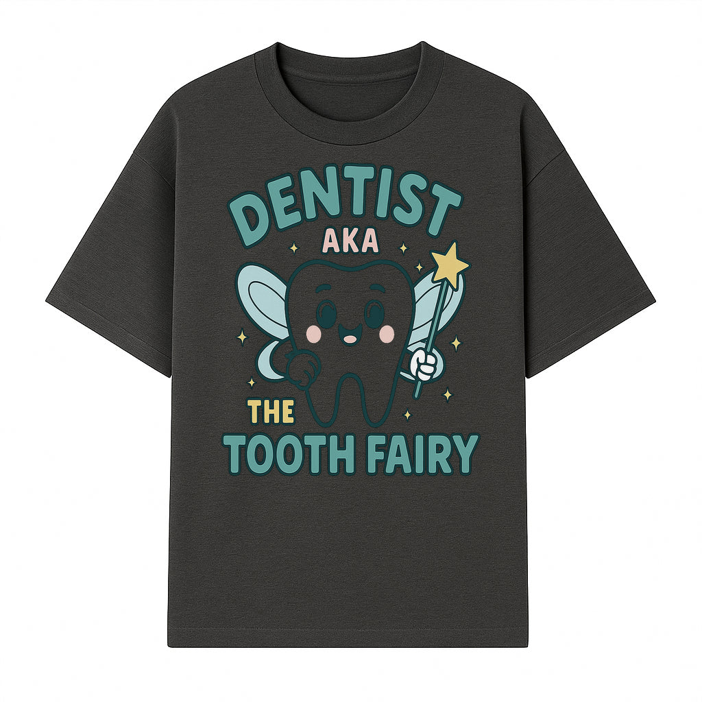 Tooth Fairy Dentist Cute Cartoon Shirt for Kids - Fun Dental Humor Tees - T-shirt 1758250129054.jpg