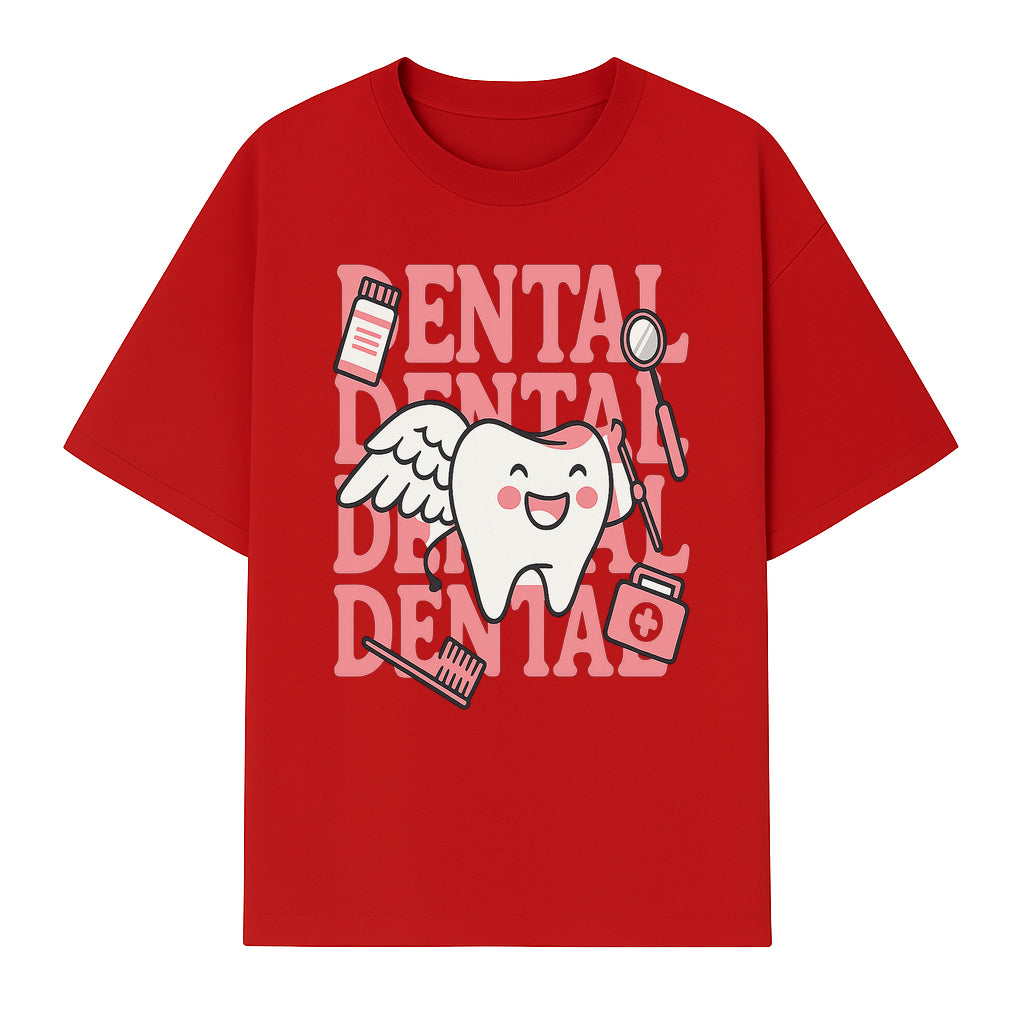 Cute Dental Tooth with Wings Graphic - Dental Care Humor, Teeth Theme, Dental Hygiene Illustration, Kids Dental Gifts - T-shirt 1758250129067.jpg