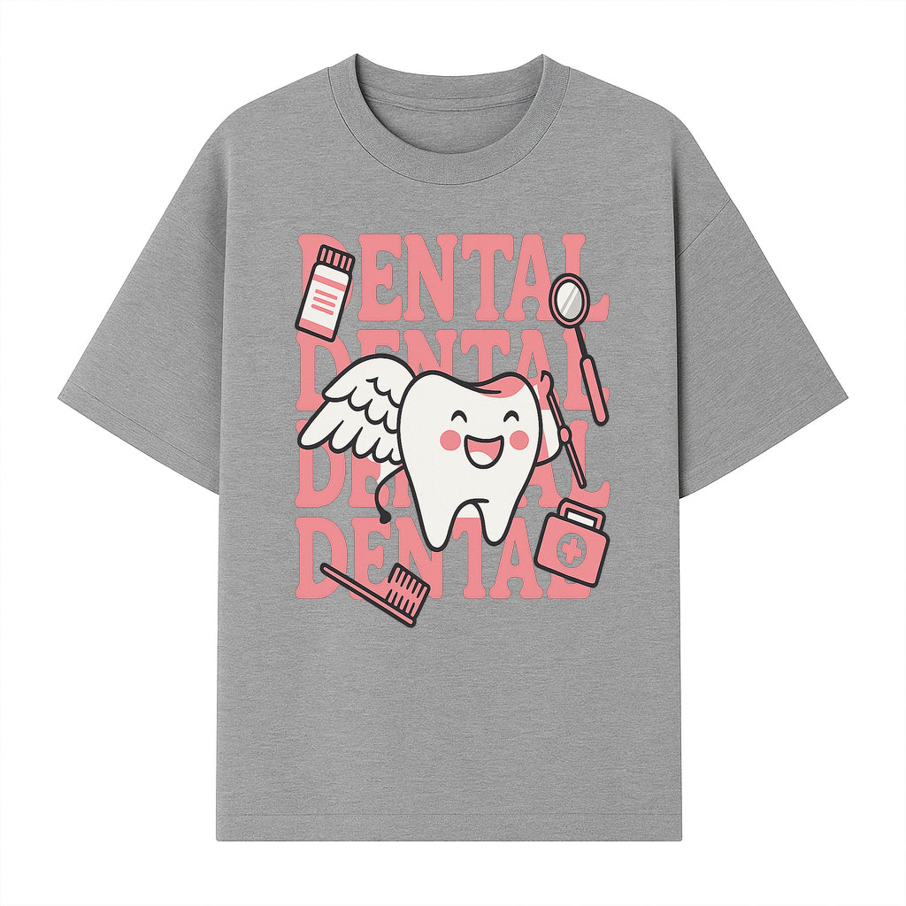 Cute Dental Tooth with Wings Graphic - Dental Care Humor, Teeth Theme, Dental Hygiene Illustration, Kids Dental Gifts - T-shirt 1758250129211.jpg