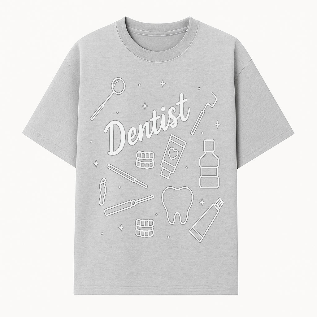 Funny Dentist Themed Wall Art - Dental Tools, Tooth & Hygiene Illustration - Unique Gift for Dental Professionals and Enthusiasts - T-shirt 1758250129302.jpg