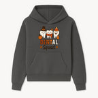 Cute Dental Squad Fall Design, Adorable Tooth Characters with Pumpkin, Autumn Themed, Kids Dental Health Awareness Art Print - Hoodie 1758250129308.jpg