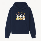 Easter Bunny Celebration Art Print | Cute Bunnies with Eggs, Carrots & Chick | Spring Holiday Decor for Kids' Rooms - Hoodie 1758250129389.jpg
