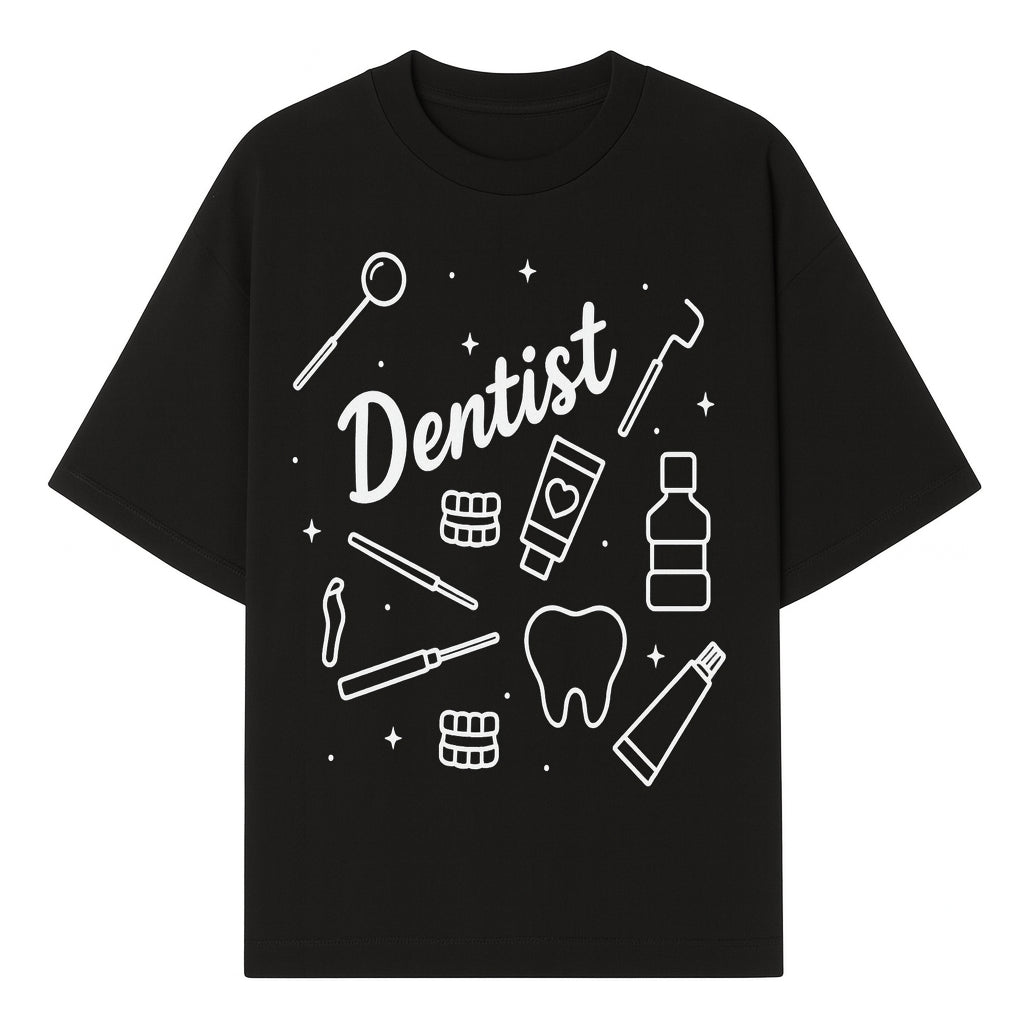 Funny Dentist Themed Wall Art - Dental Tools, Tooth & Hygiene Illustration - Unique Gift for Dental Professionals and Enthusiasts - T-shirt 1758250129458.jpg